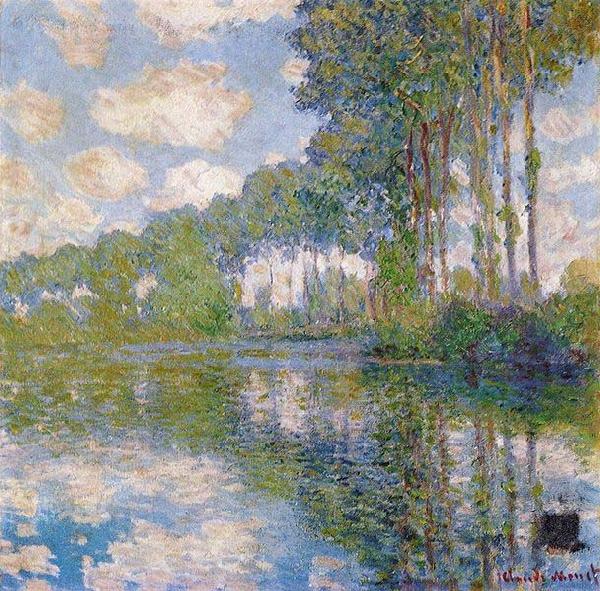 Claude Monet Pappeln on the Epte, oil painting picture